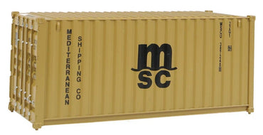 HO 20ft Corrugated Container: Mediterranean Shipping Co. (Yellow)