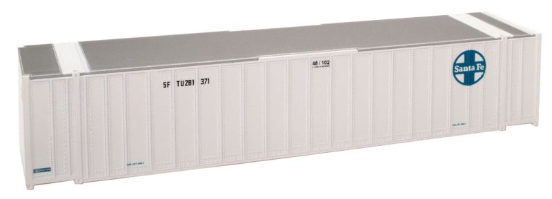 HO 48ft Ribbed-Side Container: Santa Fe