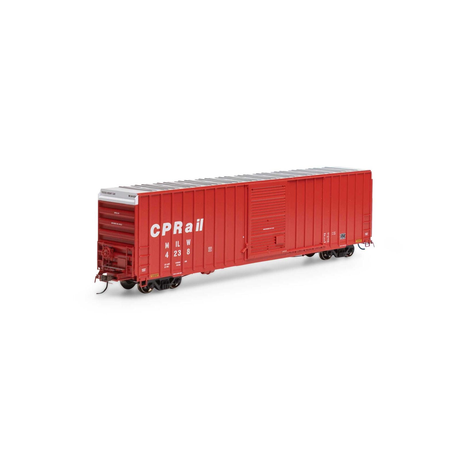 HO 60ft FMC High Cube Ex-Post Boxcar: CP Rail (MILW) #4238