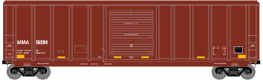 HO 50ft PS 5344 Boxcar (Set of 3): Montreal Maine & Atlantic #15208, 15214, 15253