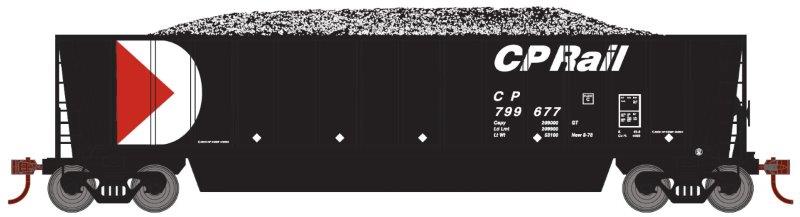 HO Bathtub Coal Gondola (Set of 3): CP Rail #799939, 799945, 799988