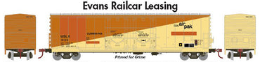 HO 50ft Double Plug Door Boxcar: [Primed for Grime] Evans Railcar Leasing #10147