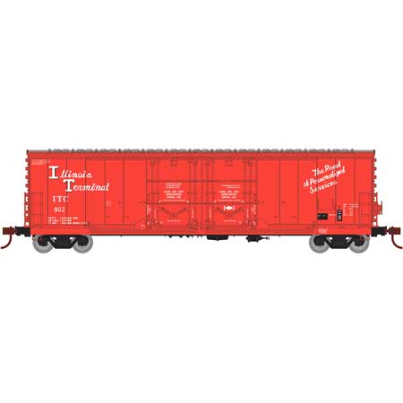 HO 50ft Double Plug Door Boxcar: Illinois Terminal #902