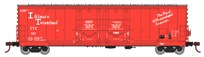 HO 50ft Double-Door Plug Boxcar: Illinois Terminal #911