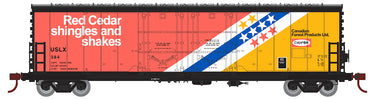 HO 50ft Double-Door Plug Boxcar: Canadian Forest Products #384