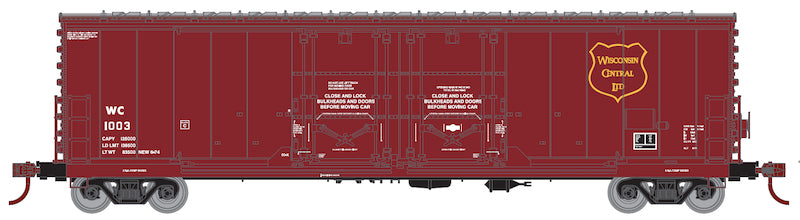 HO 50ft Double-Door Plug Boxcar: Wisconsin Central #1003