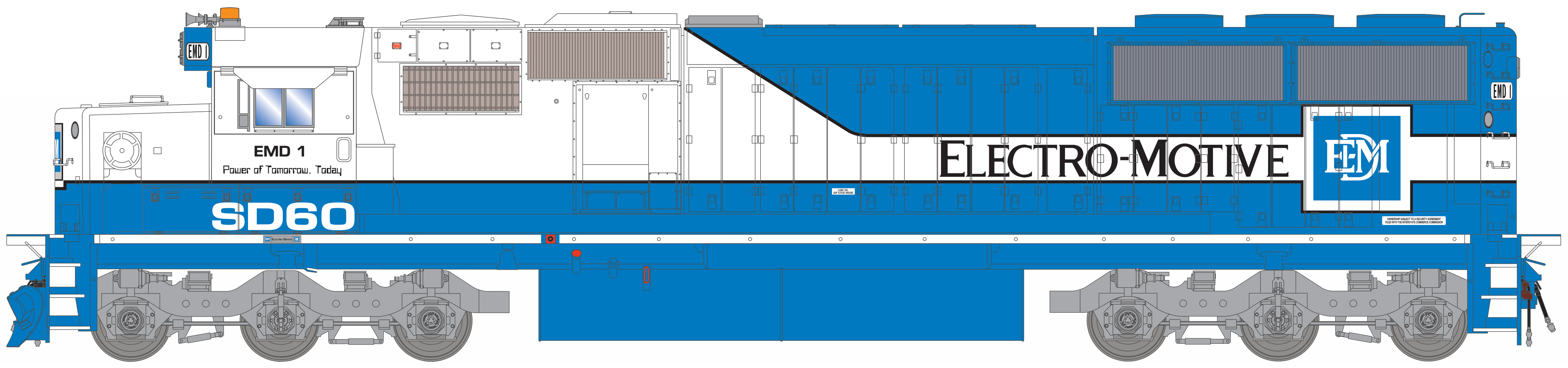 HO SD60 (DC/Silent): EMD #1