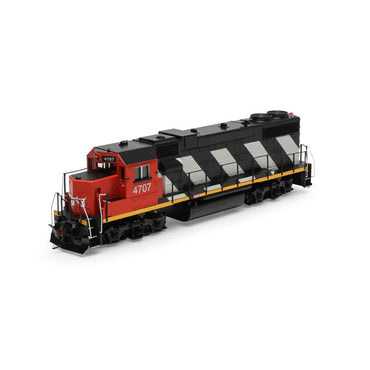 HO GP38-2 (DC/Silent): CN #4707 (Stripes)