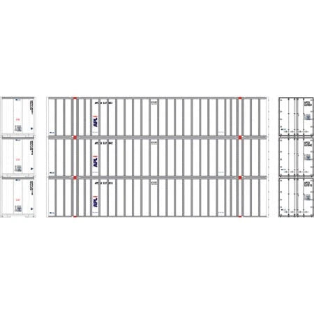 HO 53ft Stoughton Container - 3-Pack: APL