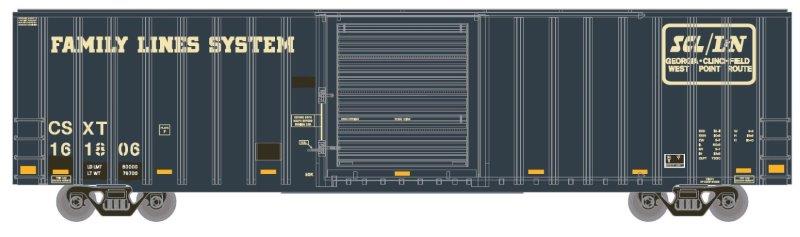 HO 60ft ICC Boxcar: CSX (Ex-L&N) #161806