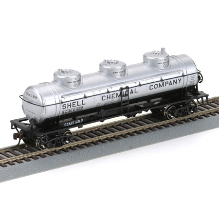 HO Triple Dome Tank Car: Shell Chemical #651