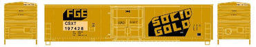 HO 50ft PD Superior Door Box Car: CSX/Fruit Growers Express (Solid Gold) #197431
