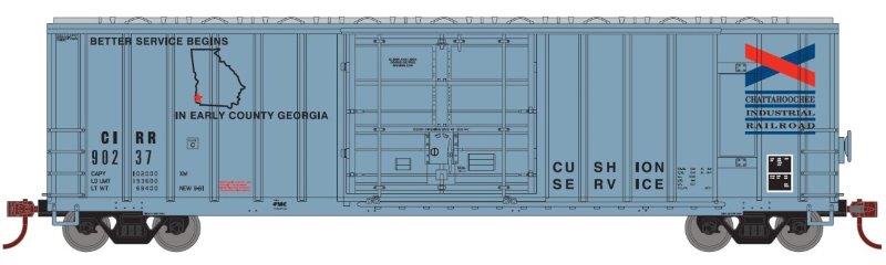 HO 50ft FMC 5327 Plug Door Boxcar: Chattahoochee Industrial #90254