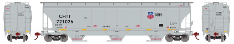 HO Trinity 5161 3-Bay Covered Hopper: Union Pacific (CHTT) #721721