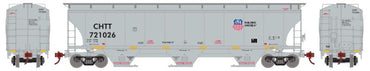 HO Trinity 5161 3-Bay Covered Hopper: Union Pacific (CHTT) #721721