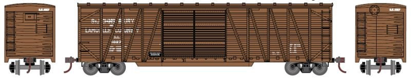 HO 50ft Single-Sheathed Outside Braced Boxcar: St Johnsbury & Lamoille County #1052