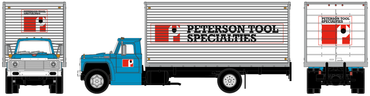 HO 1968 Ford F-850 Box Van: Peterson Tool Specialties
