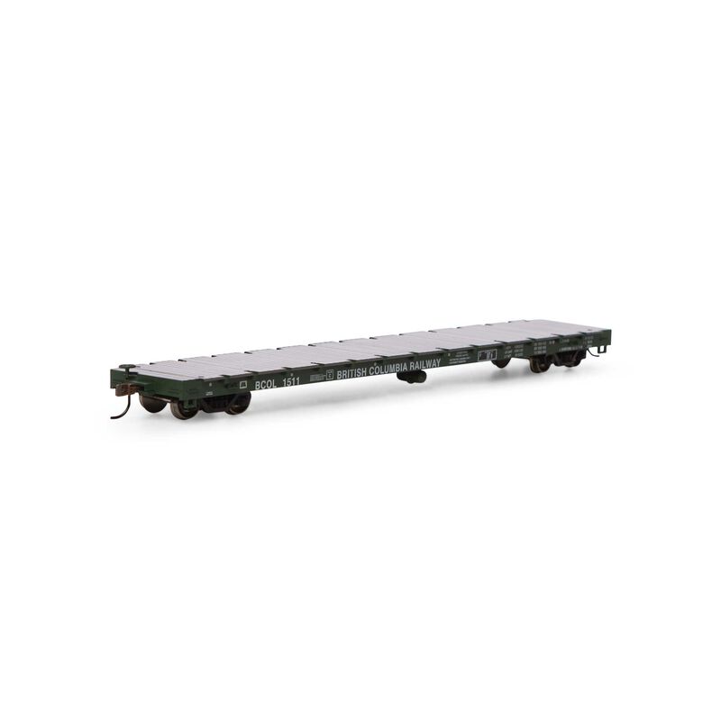 HO 60ft Flatcar: British Columbia Railway #1511