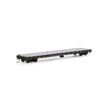 HO 60ft Flatcar: British Columbia Railway #1555