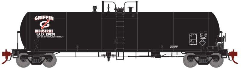 HO GATC 20,000 Gallon Tank Car: Griffin Industries #26291