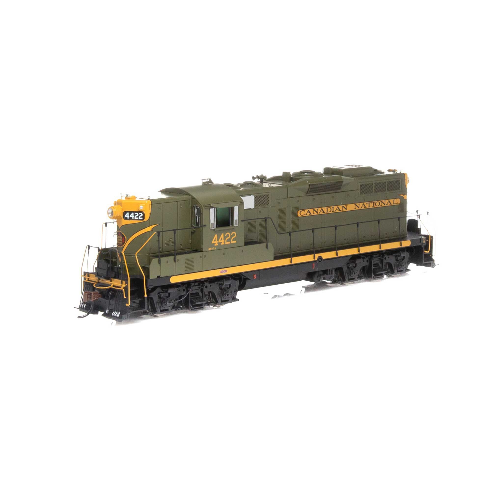 HO EMD GP9 (DC/Silent): Canadian National #4422 (Green & Yellow)