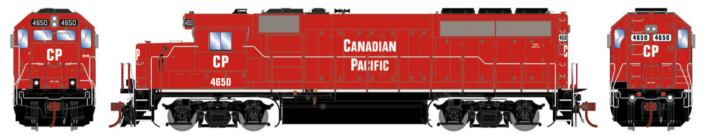 HO GP40-2 (DC/Silent): CP #4650