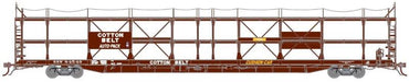 HO F89F Auto Rack Flatcar: Cotton Belt #84634