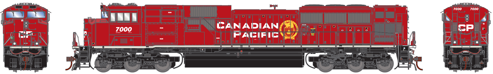 HO SD70ACU (DCC/Sound): CP #7006