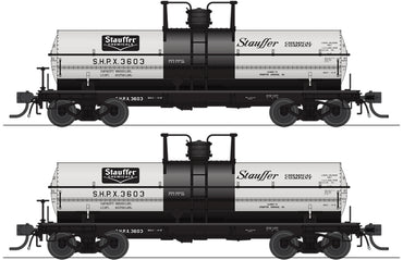 HO 6000 Gallon Tank Car (Set of 2): Stauffer Chemical #3603, 3608