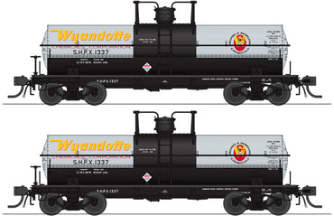 HO 6000 Gallon Tank Car (Set of 2): Wyandotte Chemicals #1337, 1340