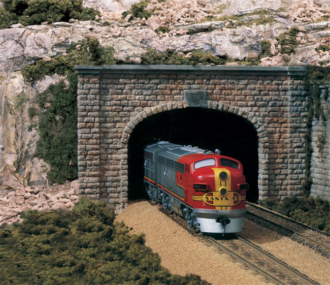 Double-Track Tunnel Portal -- Cut Stone