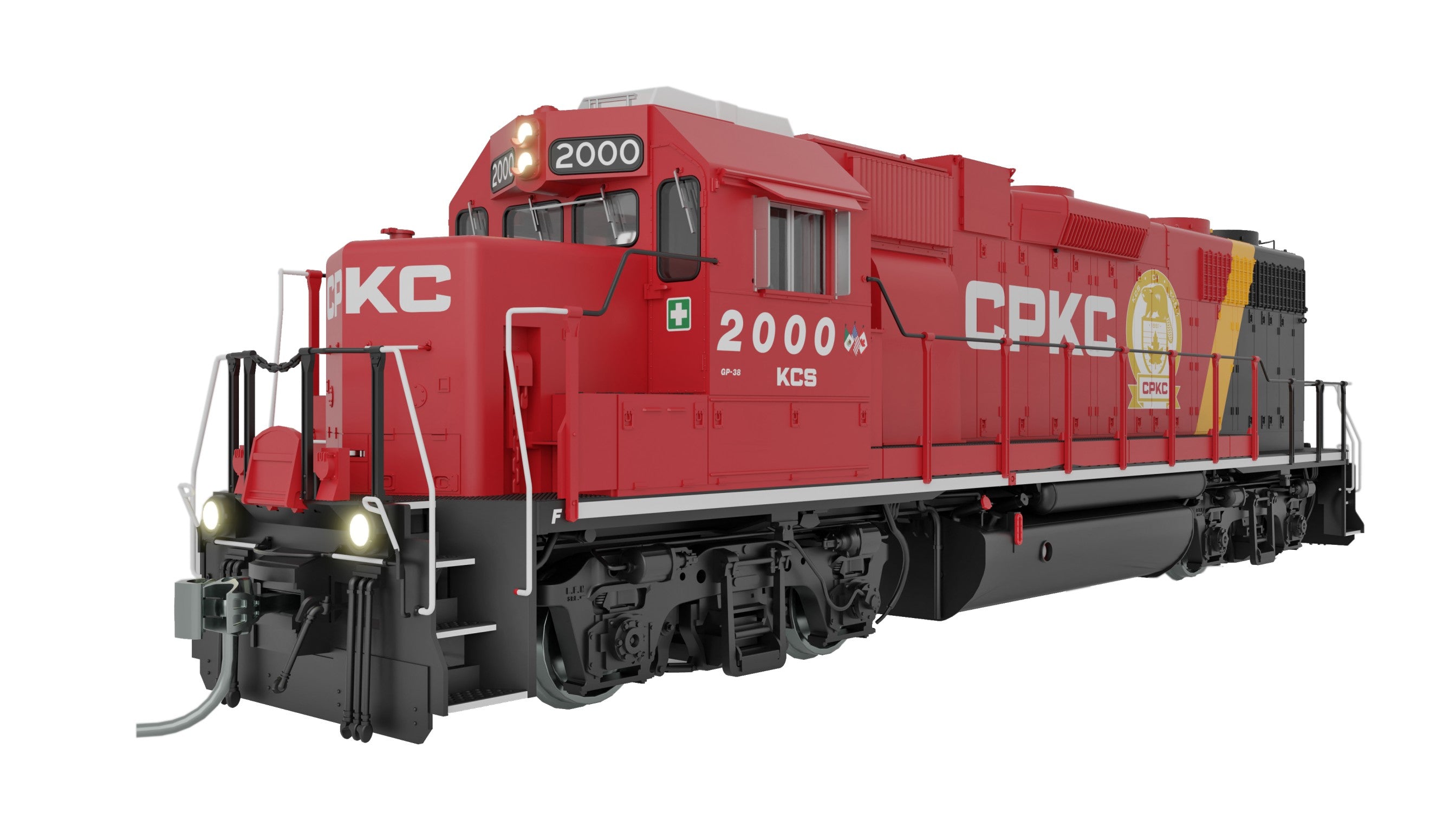 HO EMD GP38 (DCC/Sound): CPKC (KCS) #2000