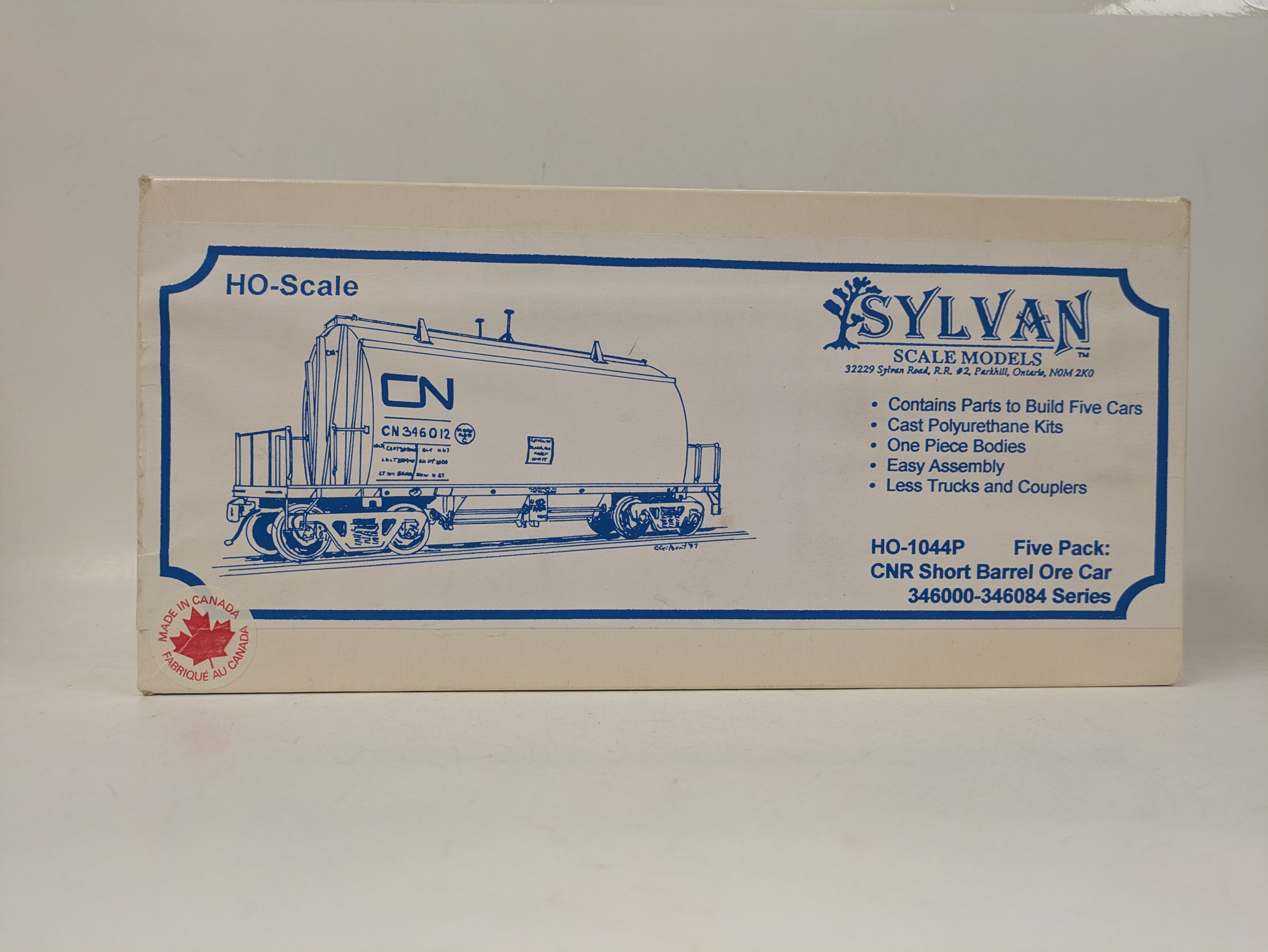 HO CNR Short Barrel Ore Cars - Five Pack, Kit