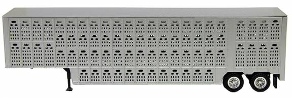 HO Cattle Trailer (Silver)