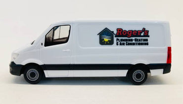 HO Mercedes Sprinter: Roger's Plumbing