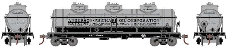 HO Triple-Dome Tank Car: Anderson Prichard #7017