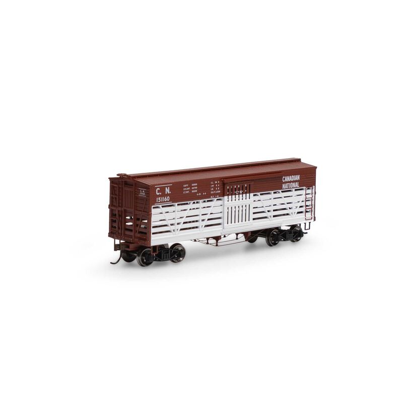 HO 36ft Stock Car: Canadian National #151160