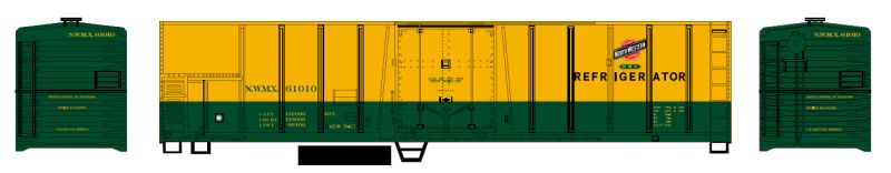 HO 50ft Mechanical Reefer: Chicago & North Western #61027