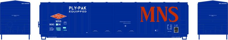 HO 50ft FMC Double Door Boxcar: Minneapolis Northfield & Southern #900006