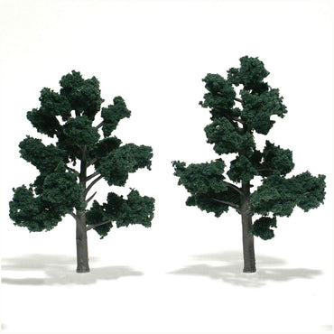 Dark Green Trees, Set of 2