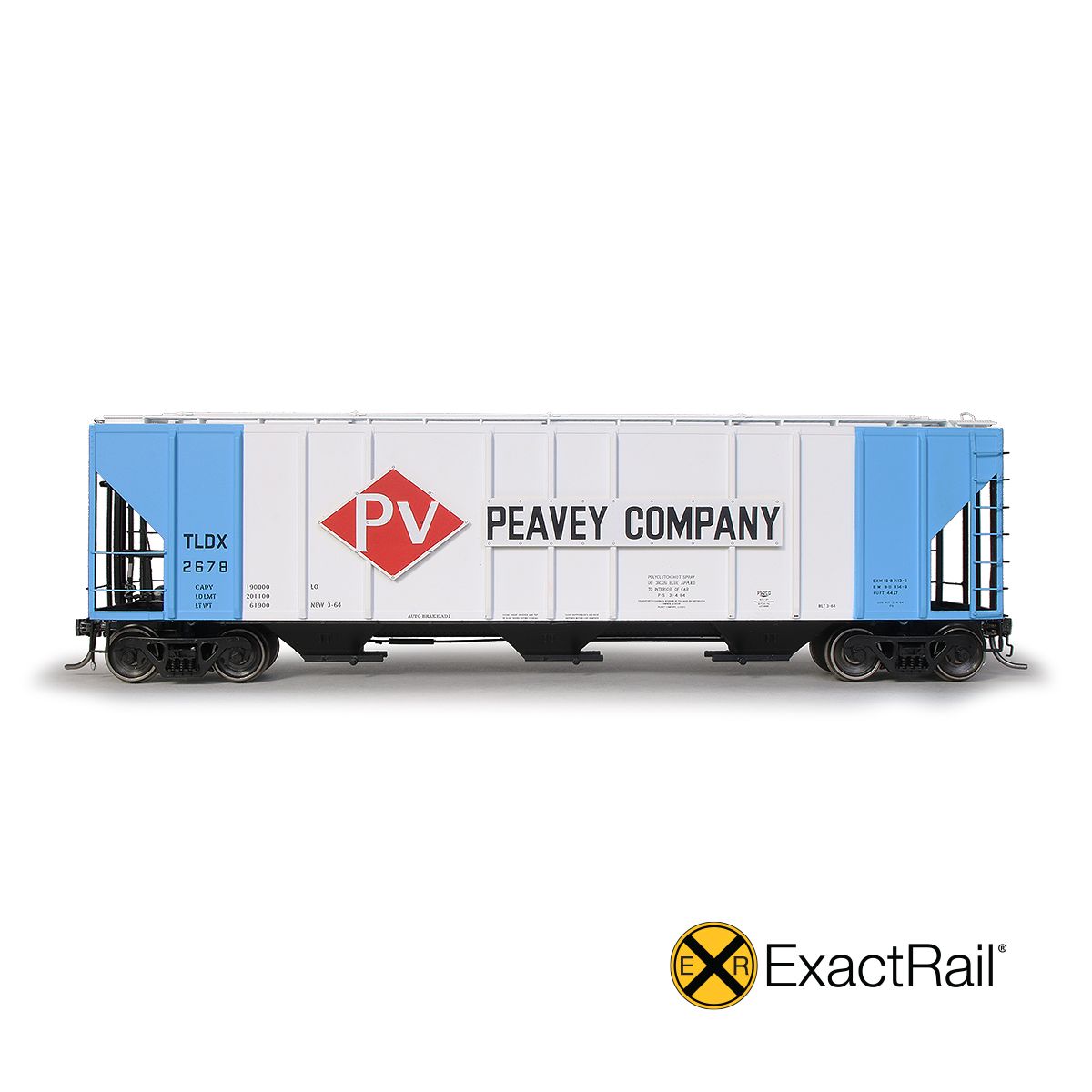 HO PS-2CD 4427cf Covered Hopper: Peavey Company #2683