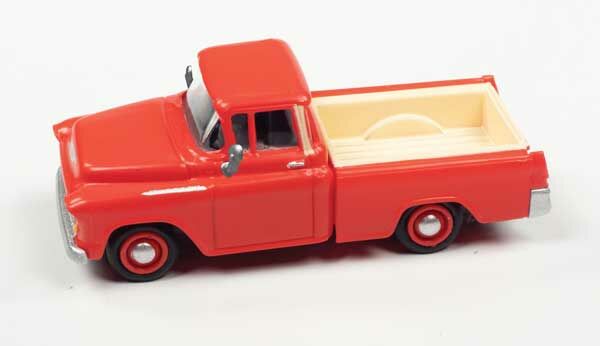 1:87 1955 Chevrolet Cameo: Red & Ivory
