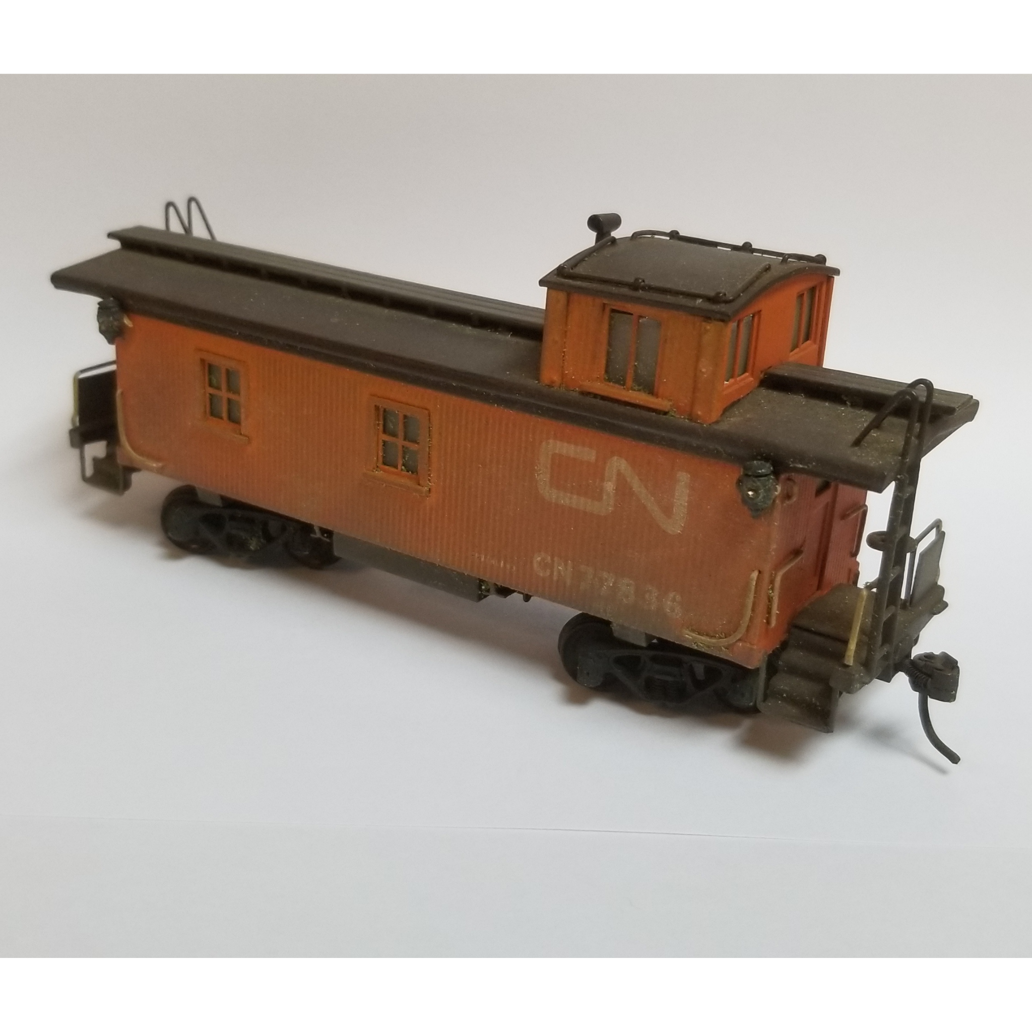 Brass VH CN Wood Sheathed Caboose