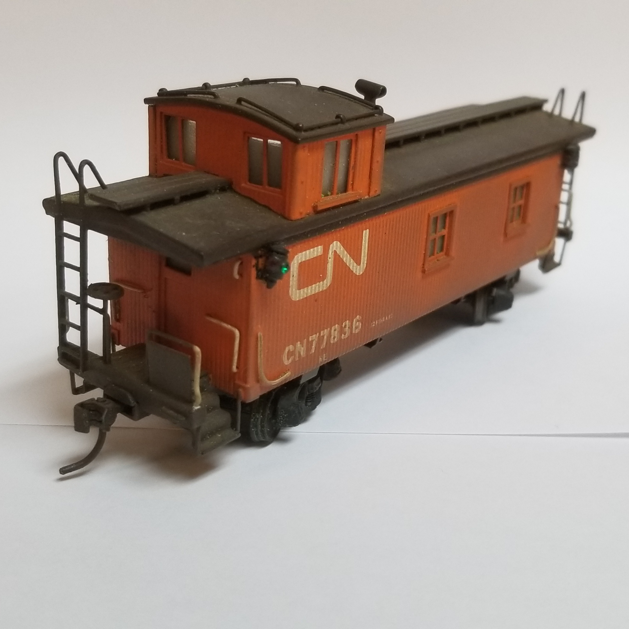 Brass VH CN Wood Sheathed Caboose