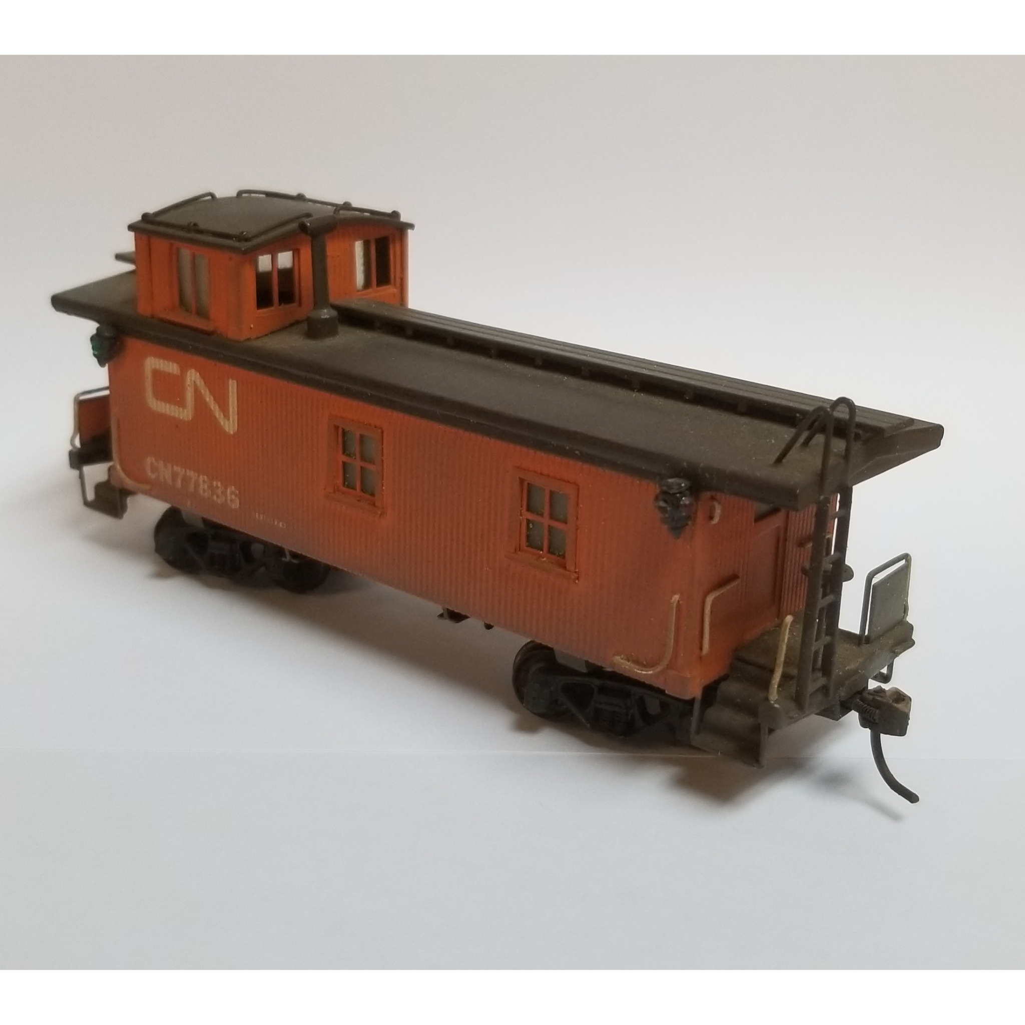 Brass VH CN Wood Sheathed Caboose